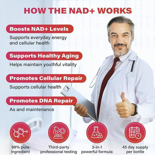 FDA GRAS-Certified NAD+1000mg Nicotinamide Riboside Liquid Supplement