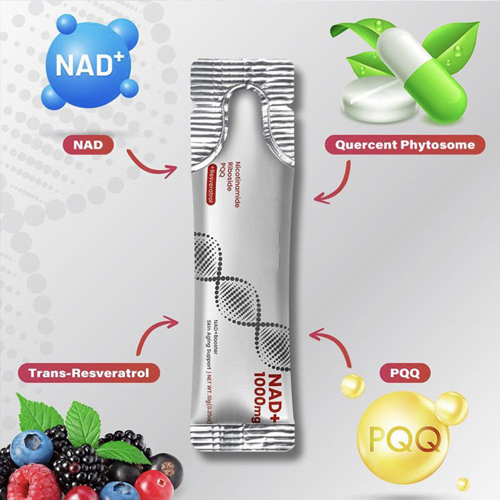 FDA GRAS-Certified NAD+1000mg Nicotinamide Riboside Liquid Supplement